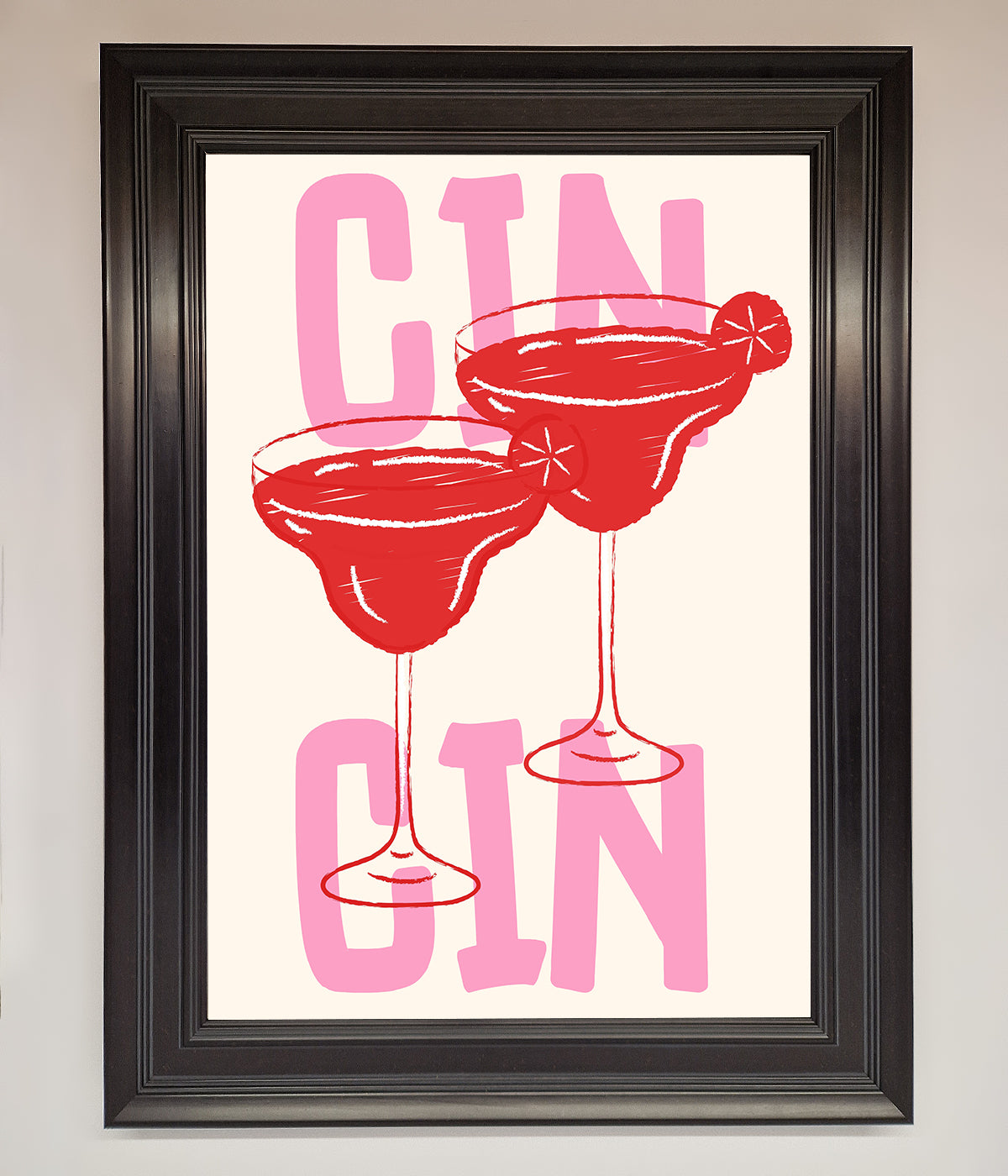 Cin Cin Framed Print print