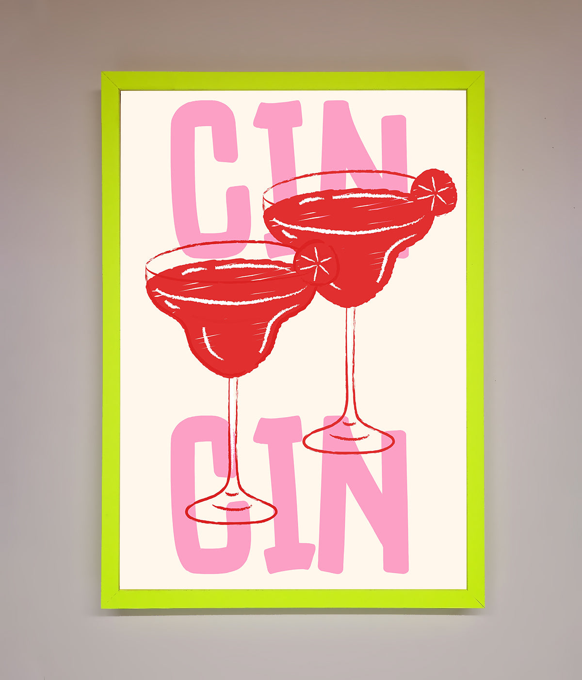 Cin Cin Framed Print print