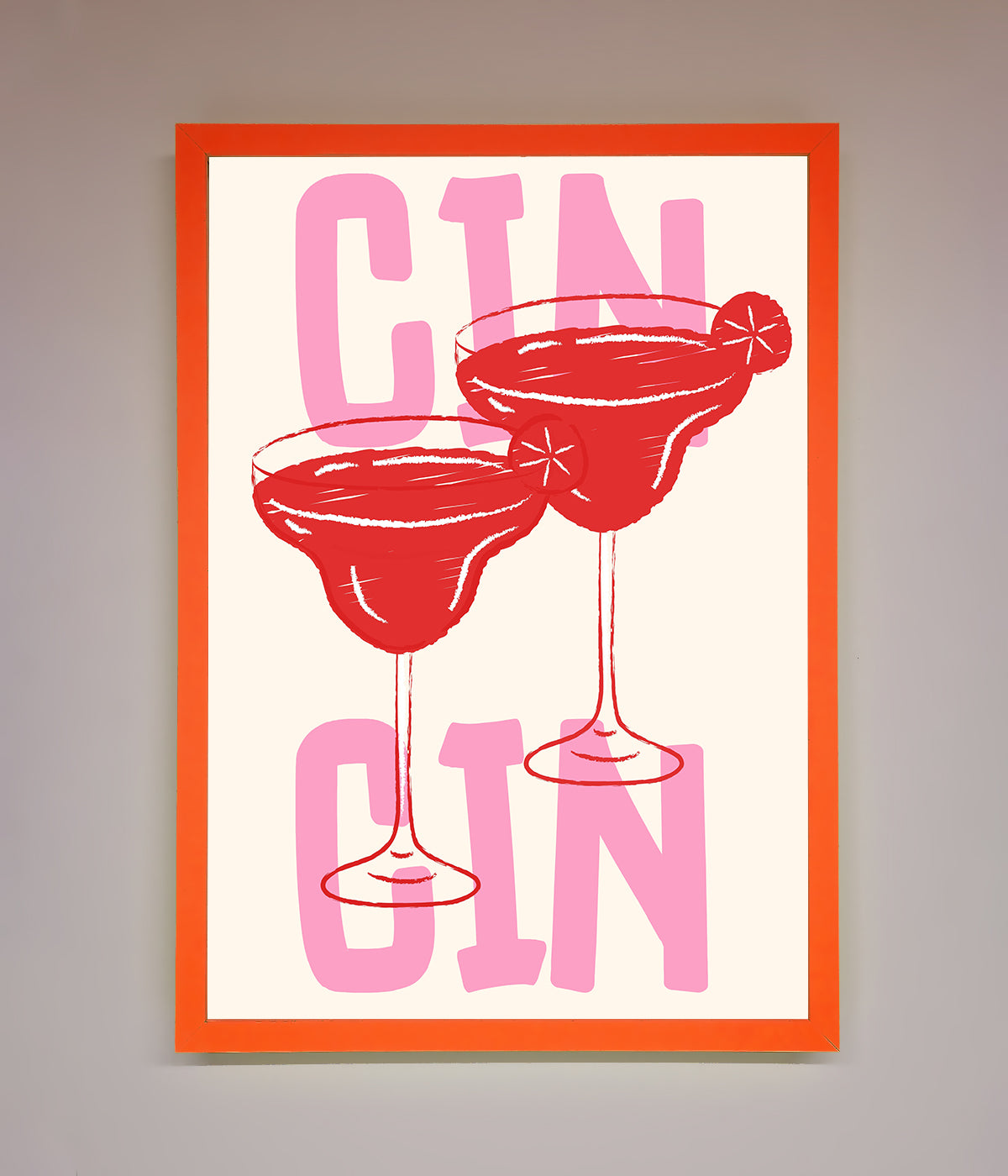 Cin Cin Framed Print print