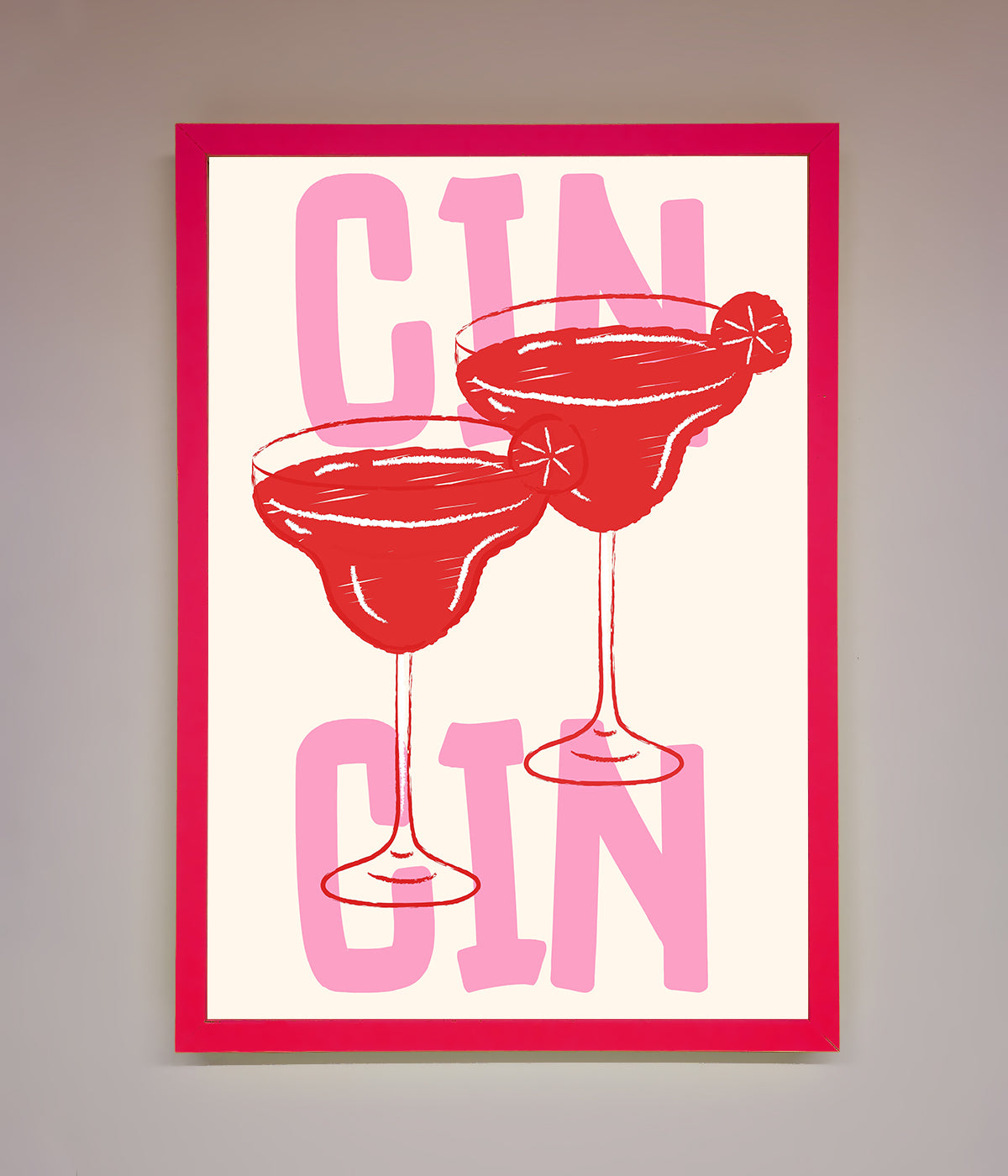 Cin Cin Framed Print print