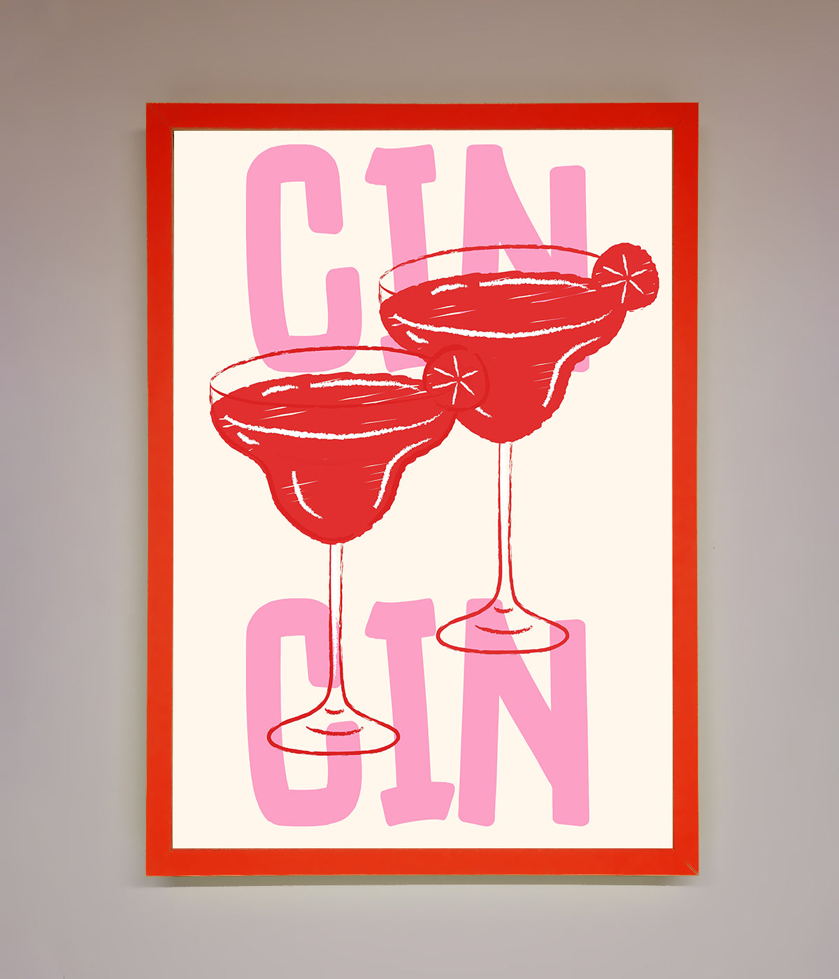 Cin Cin Framed Print print