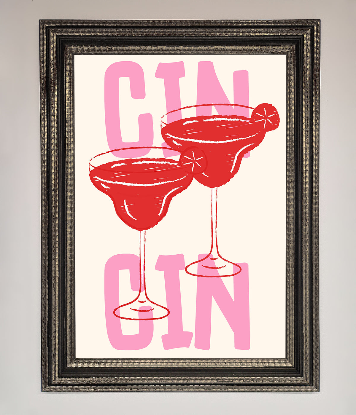 Cin Cin Framed Print print