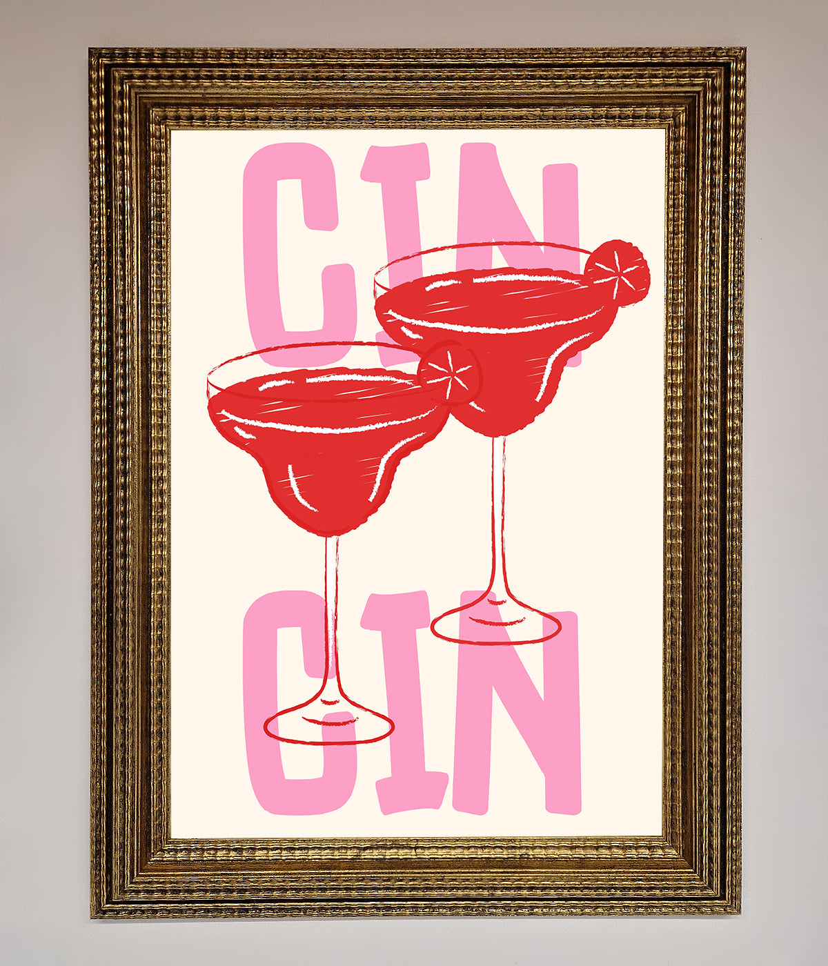 Cin Cin Framed Print print