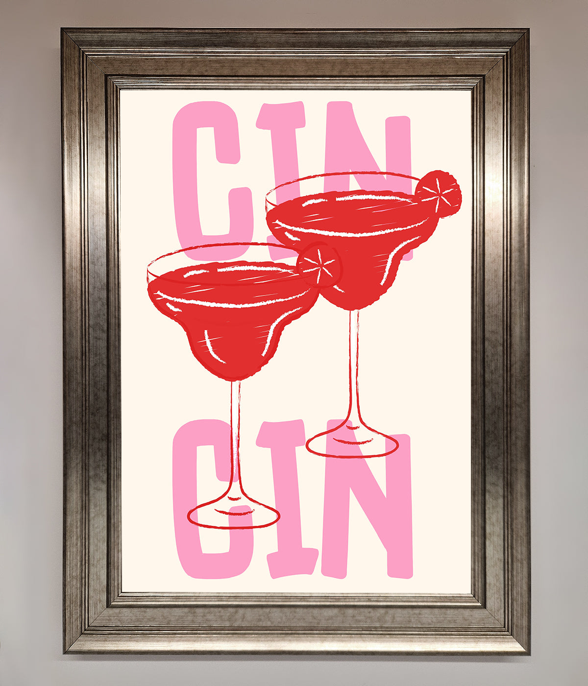 Cin Cin Framed Print print