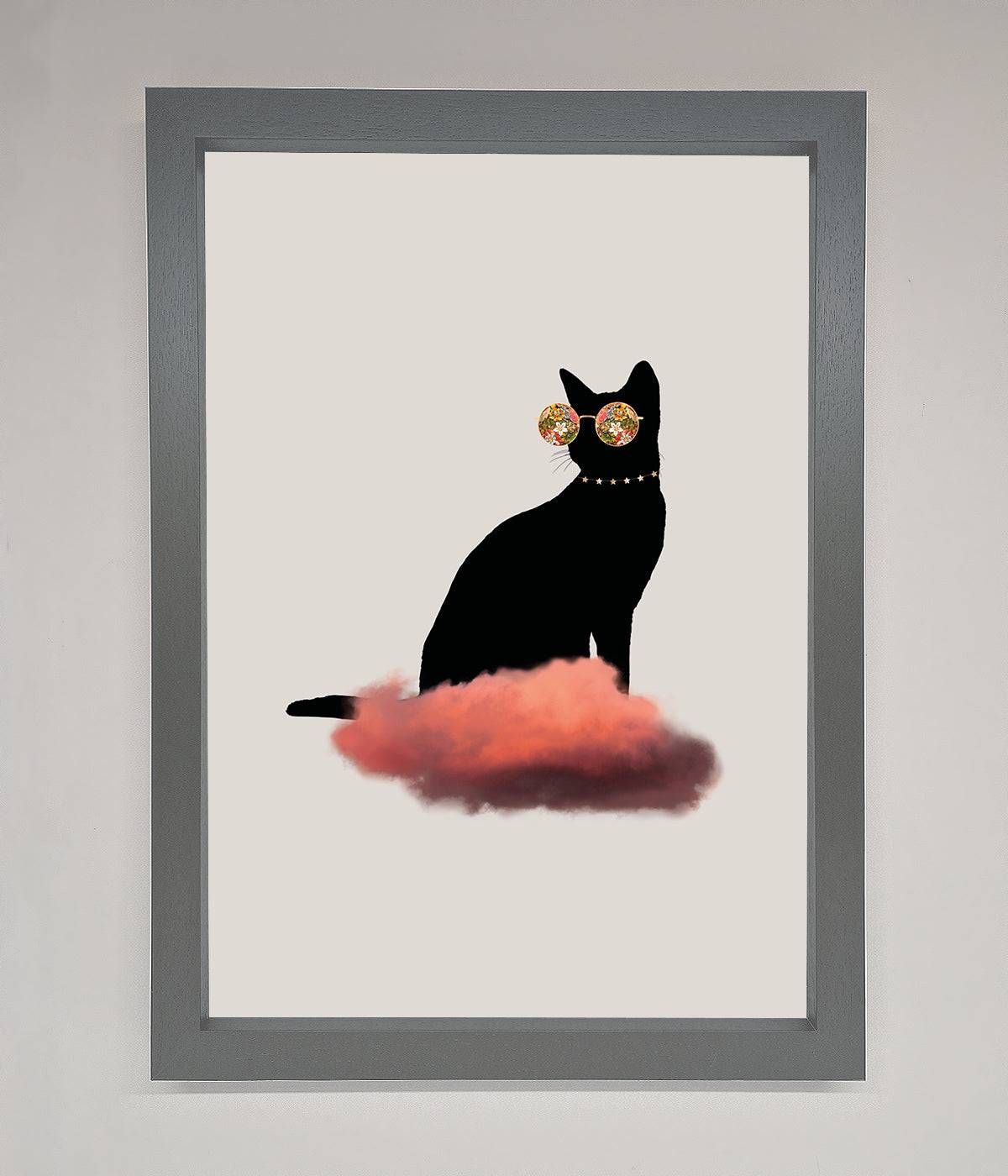 Cloud Cat Framed Poster print