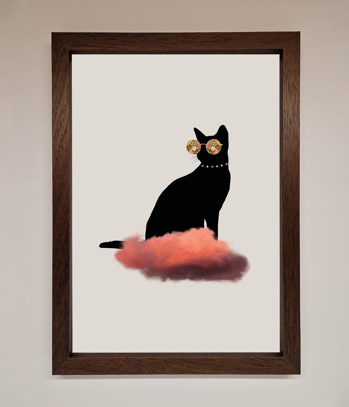 Cloud Cat Framed Poster print