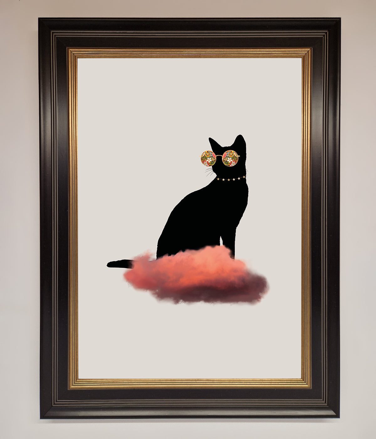 Cloud Cat Framed Poster print