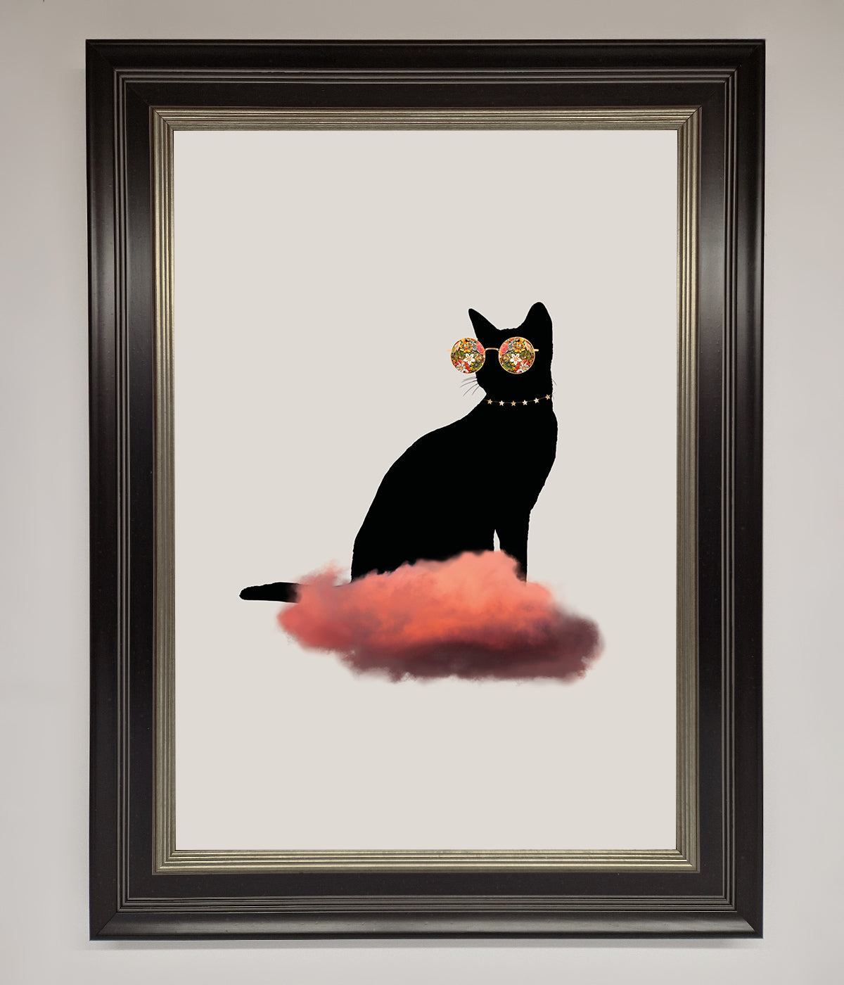 Cloud Cat Framed Poster print