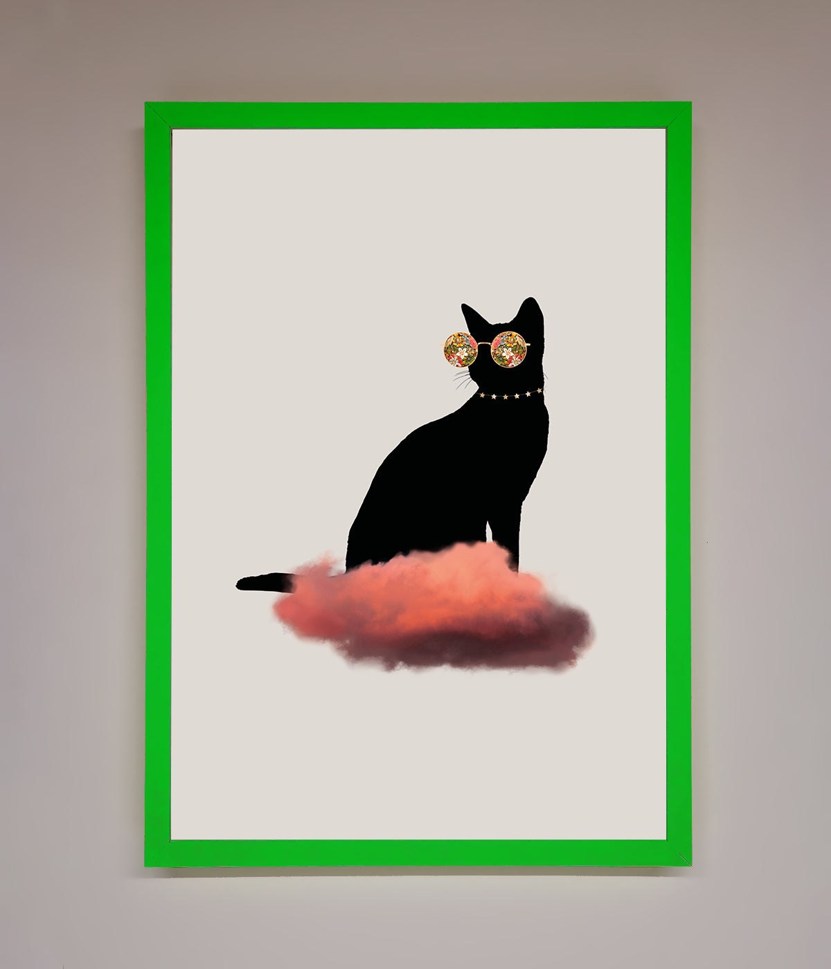 Cloud Cat Framed Poster print