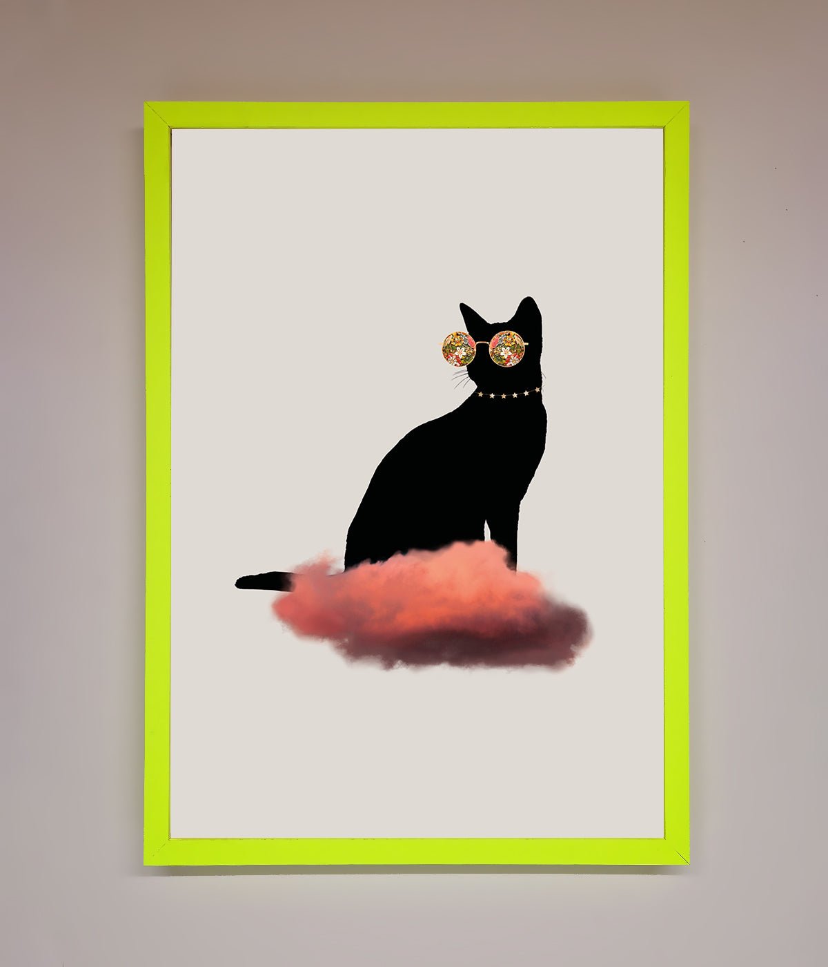 Cloud Cat Framed Poster print