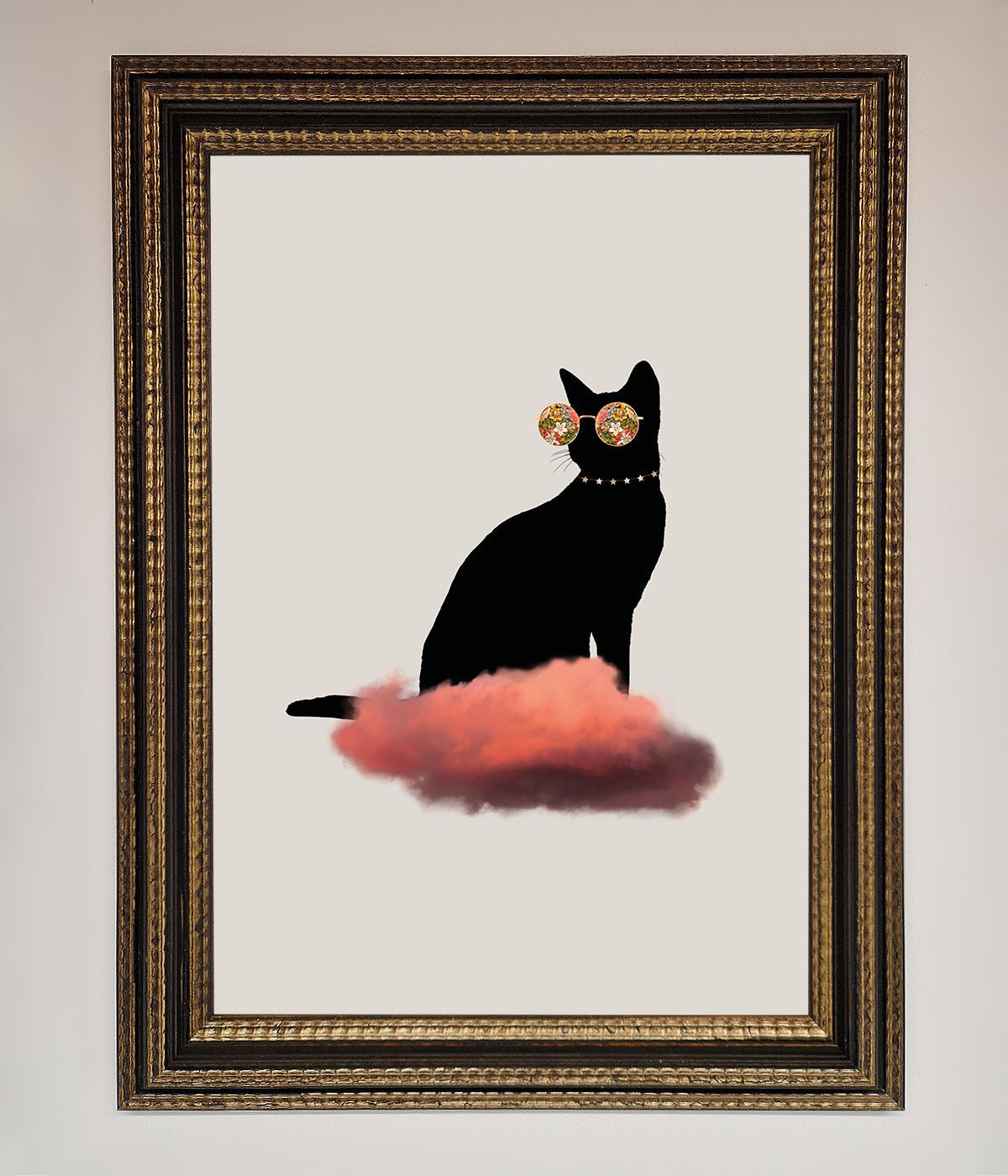 Cloud Cat Framed Poster print