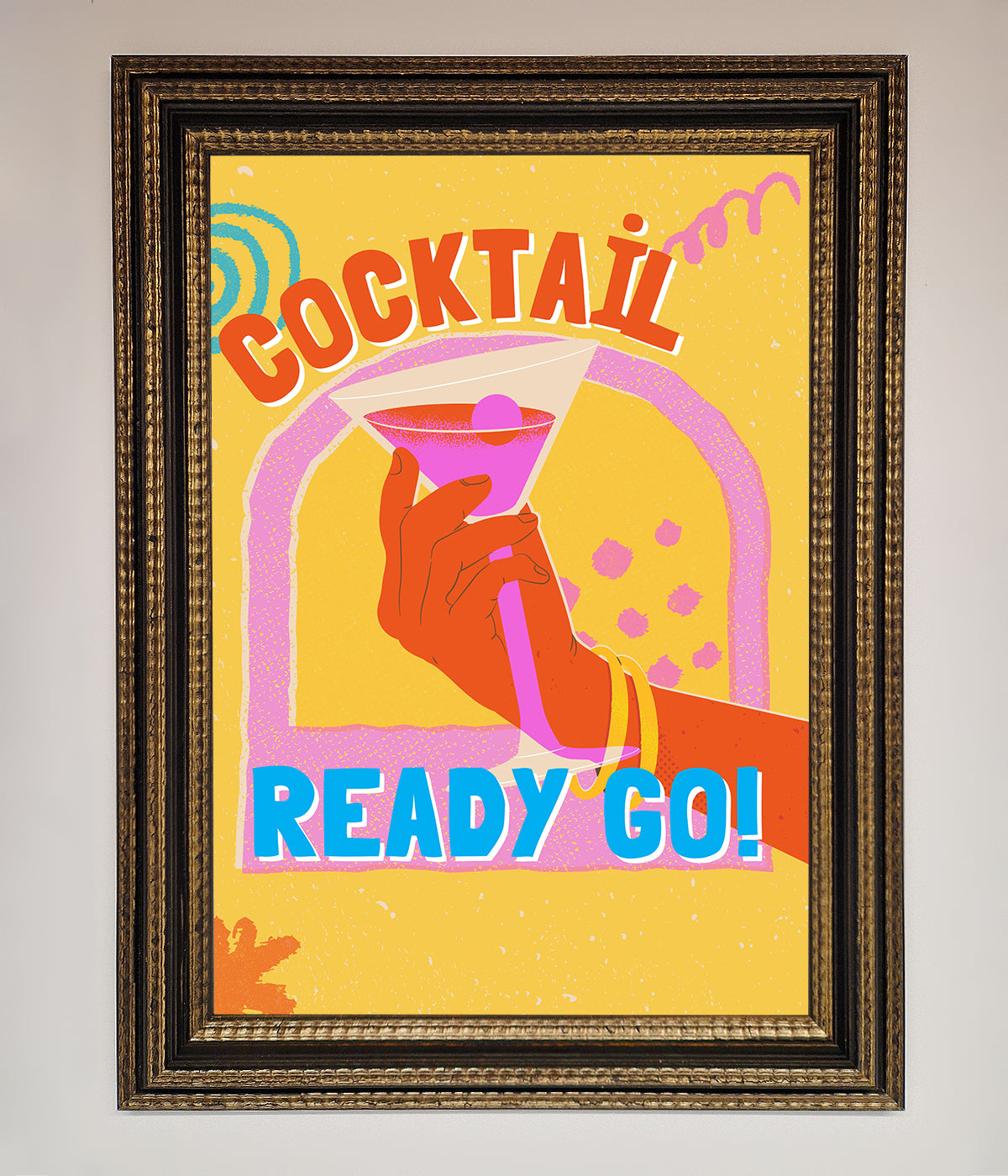 Cocktail Ready Go Framed Poster print