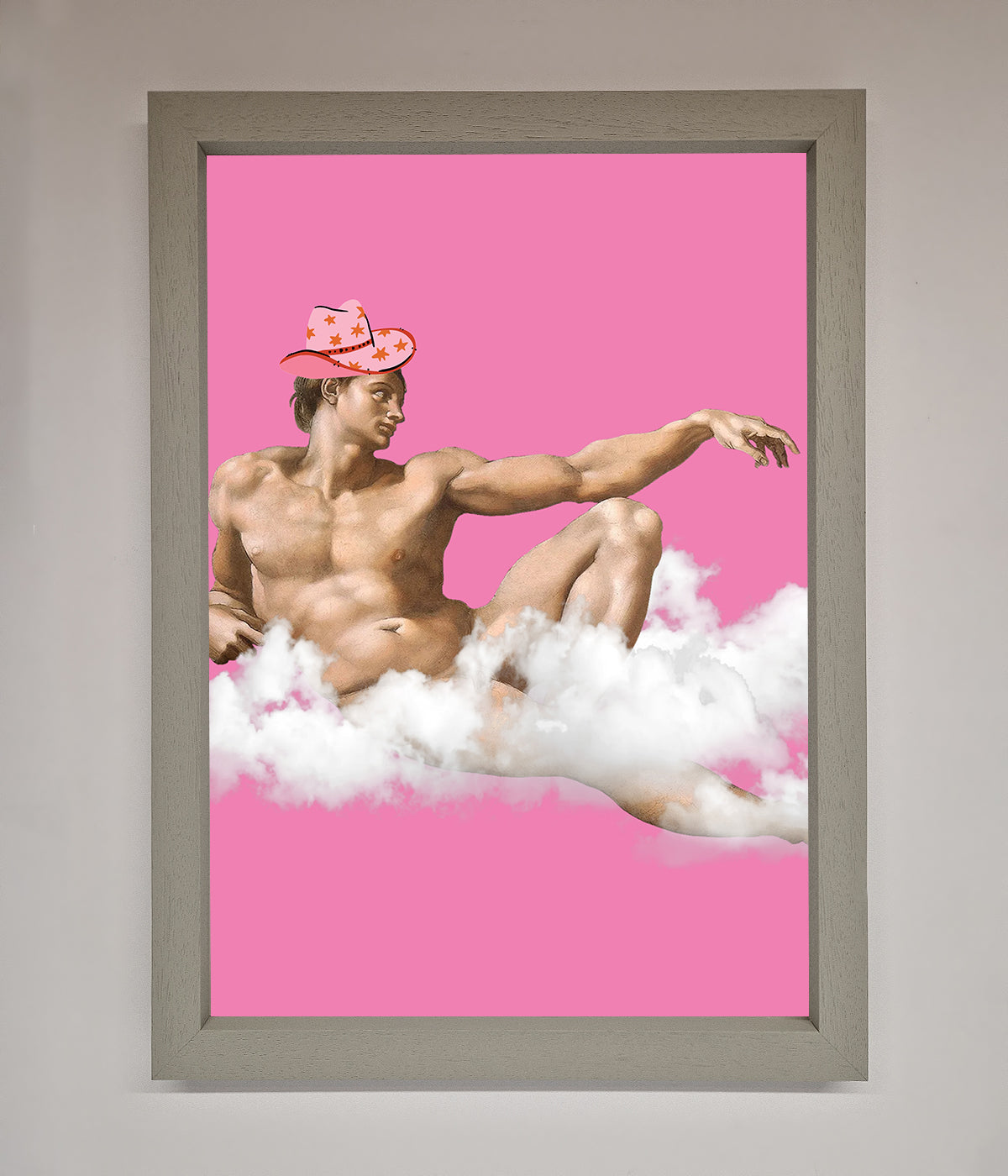 Cowboy On A Cloud Framed Poster print