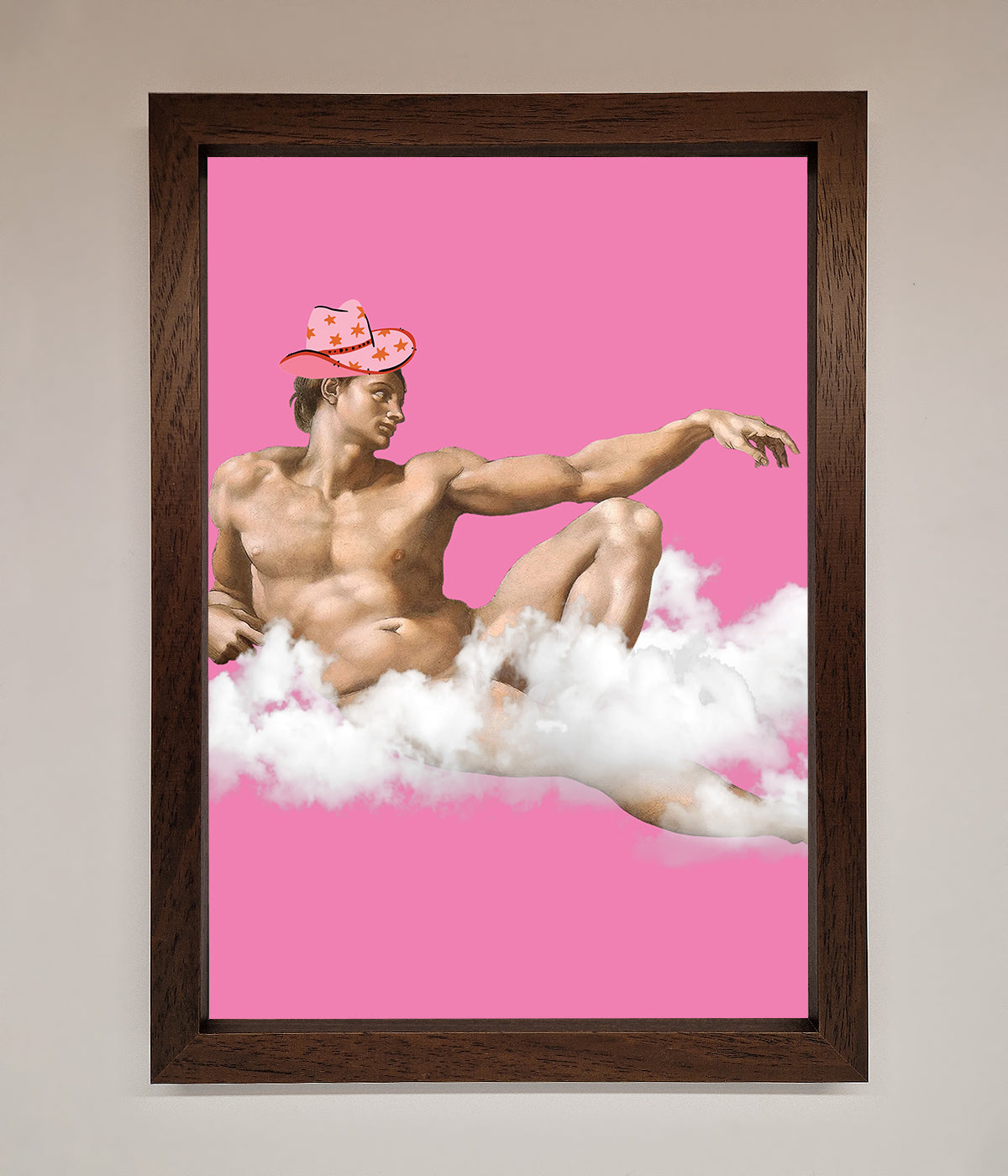 Cowboy On A Cloud Framed Poster print