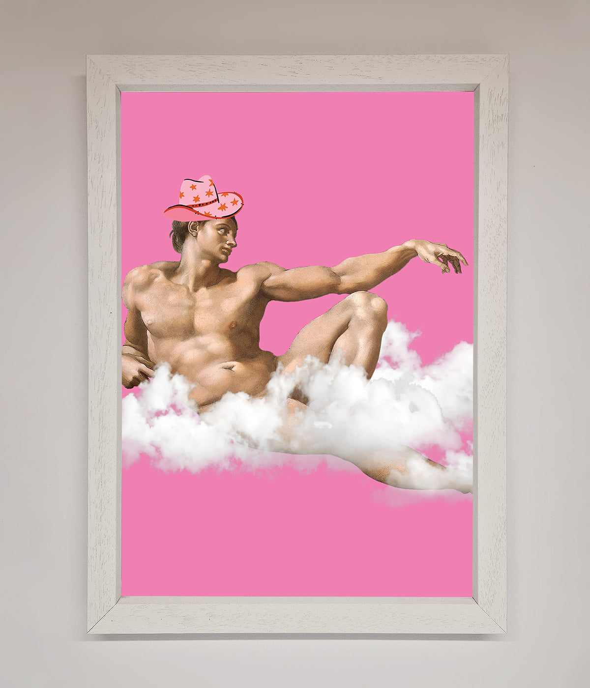 Cowboy On A Cloud Framed Poster print