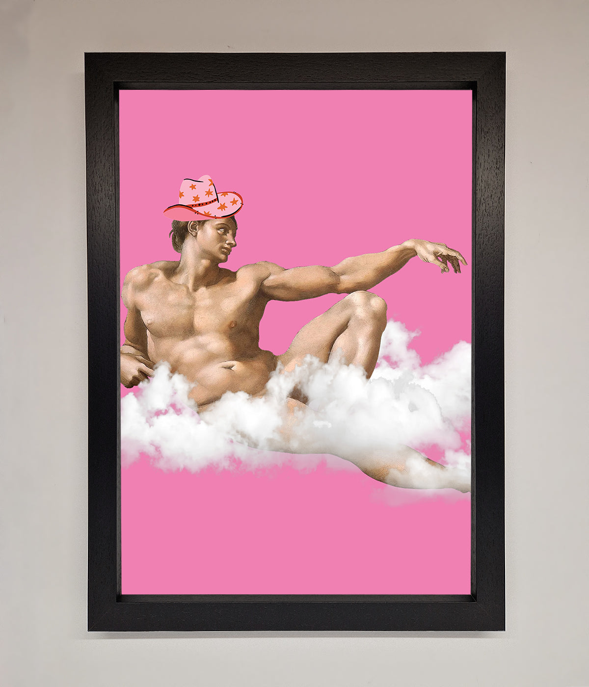 Cowboy On A Cloud Framed Poster print