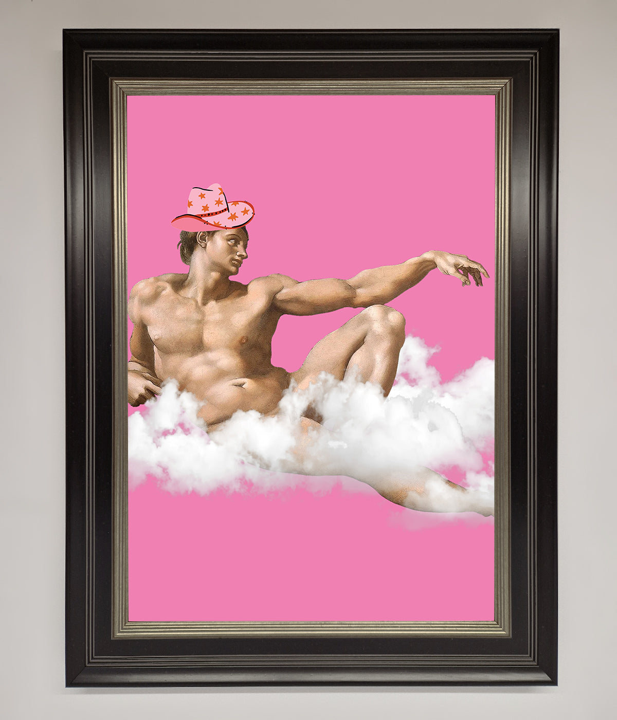 Cowboy On A Cloud Framed Poster print