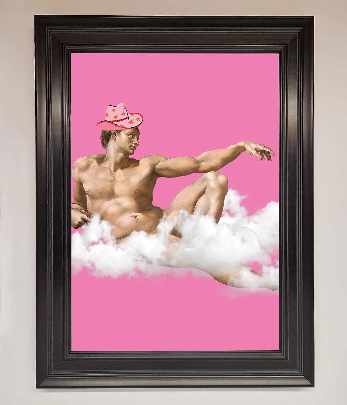 Cowboy On A Cloud Framed Poster print