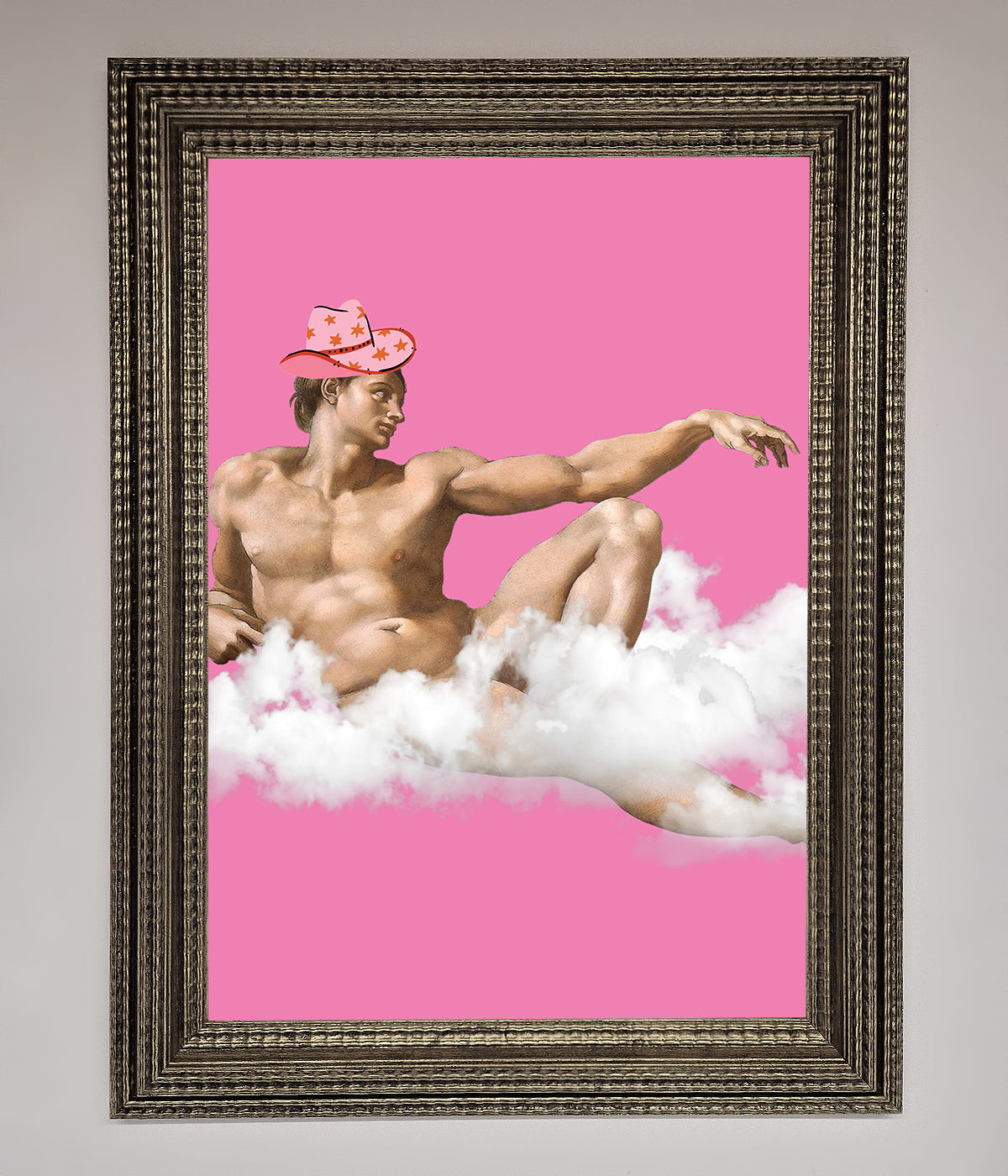 Cowboy On A Cloud Framed Poster print