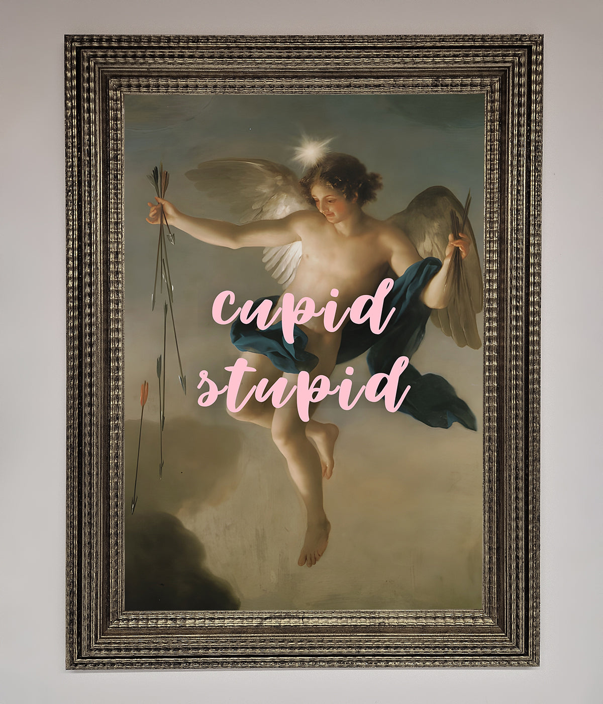 Cupid Stupid Framed Poster print