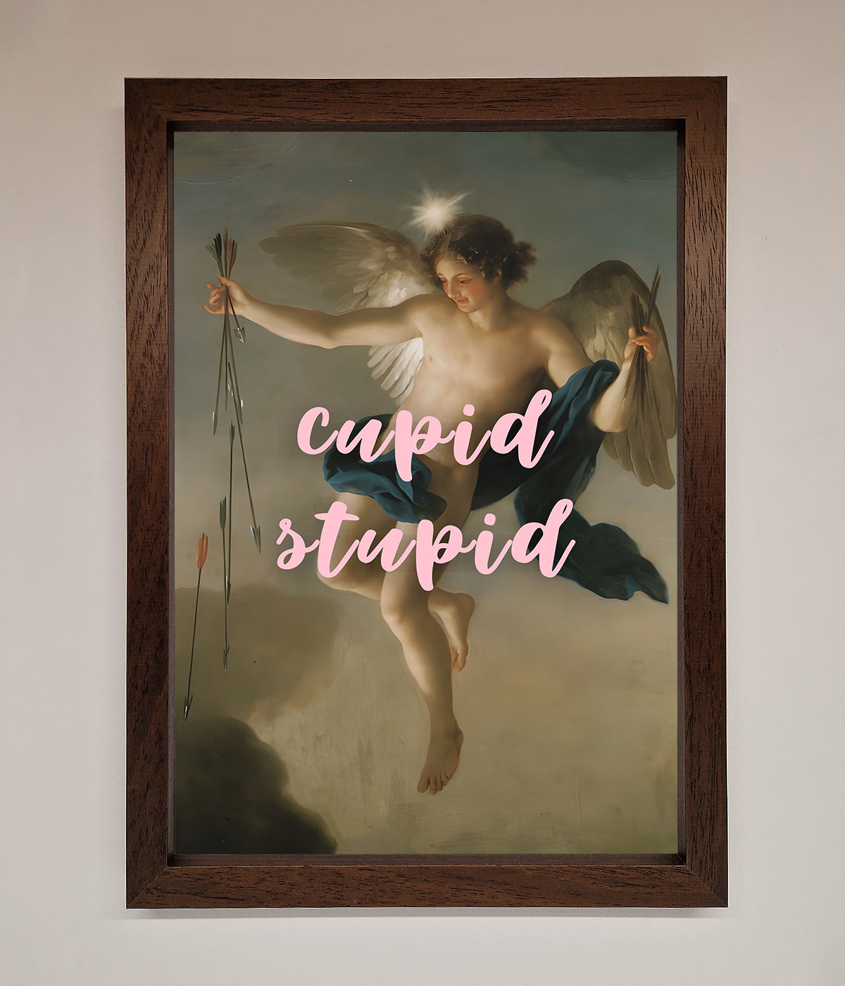 Cupid Stupid Framed Poster print