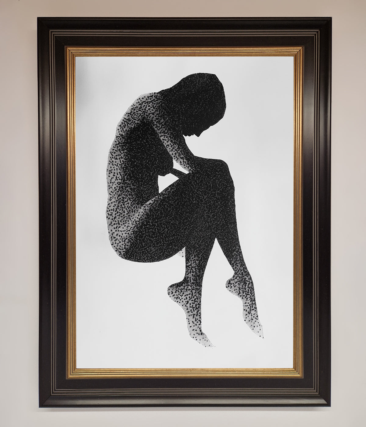 Dotted Figure Framed Poster print