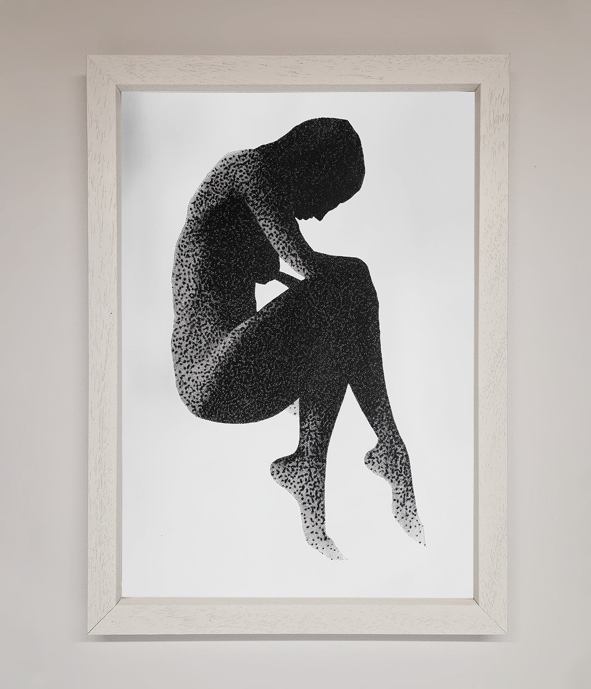 Dotted Figure Framed Poster print