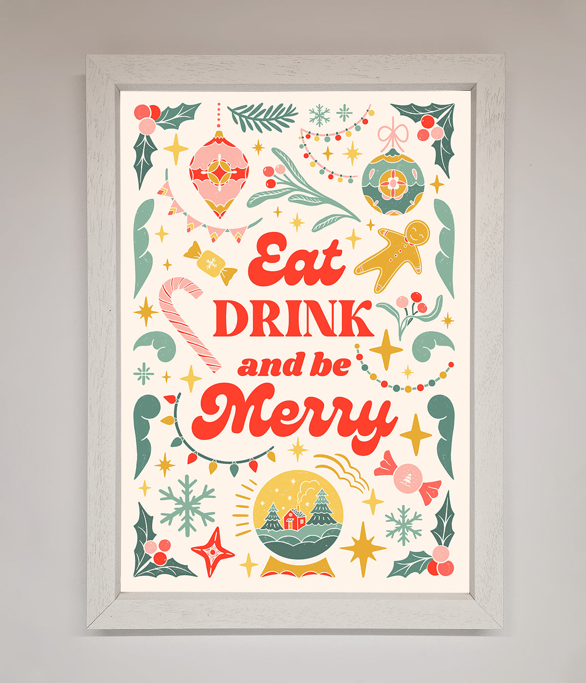 Eat Drink And Be Merry Framed Poster print