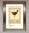 Espresso Martini Cocktail Framed Print print