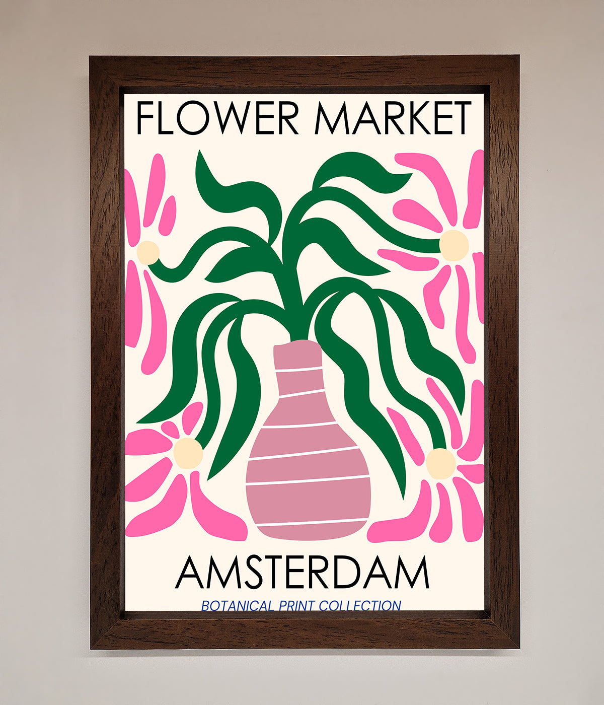 Flower Market Amsterdam Framed Poster print