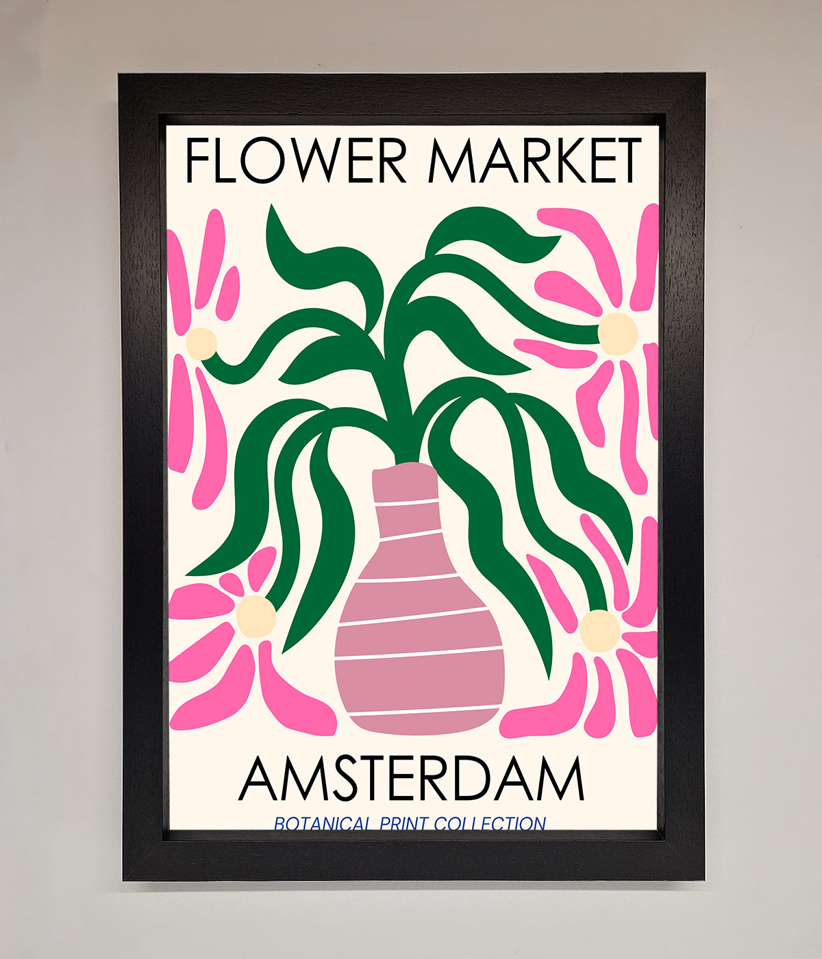 Flower Market Amsterdam Framed Poster print