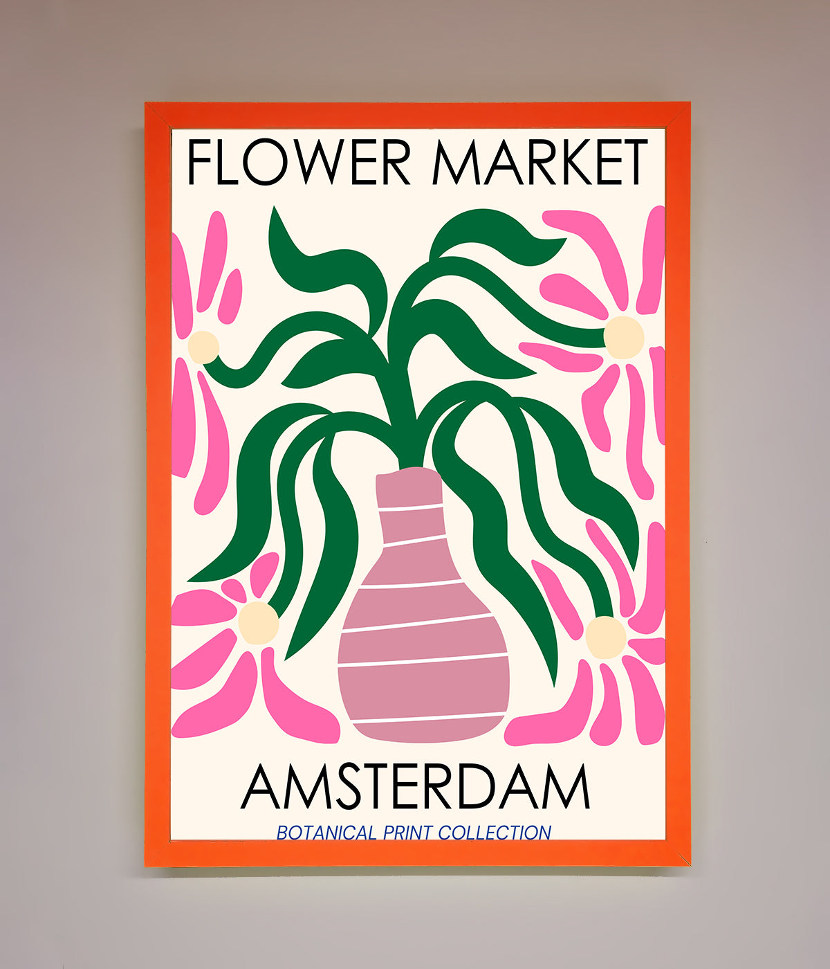 Flower Market Amsterdam Framed Poster print