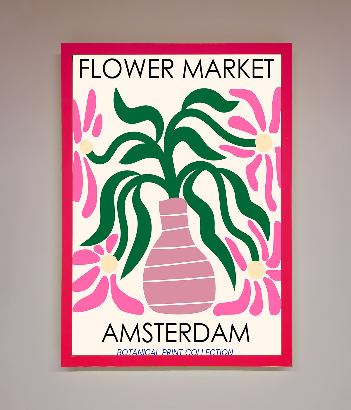 Flower Market Amsterdam Framed Poster print