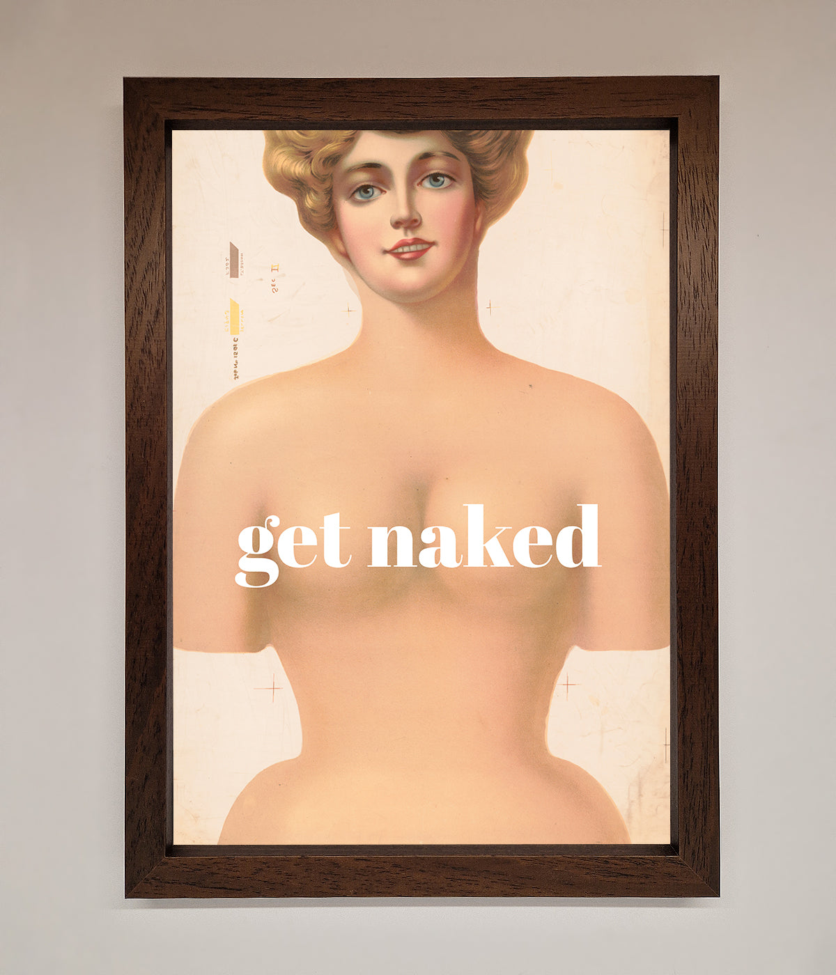 Get Naked Framed Poster print