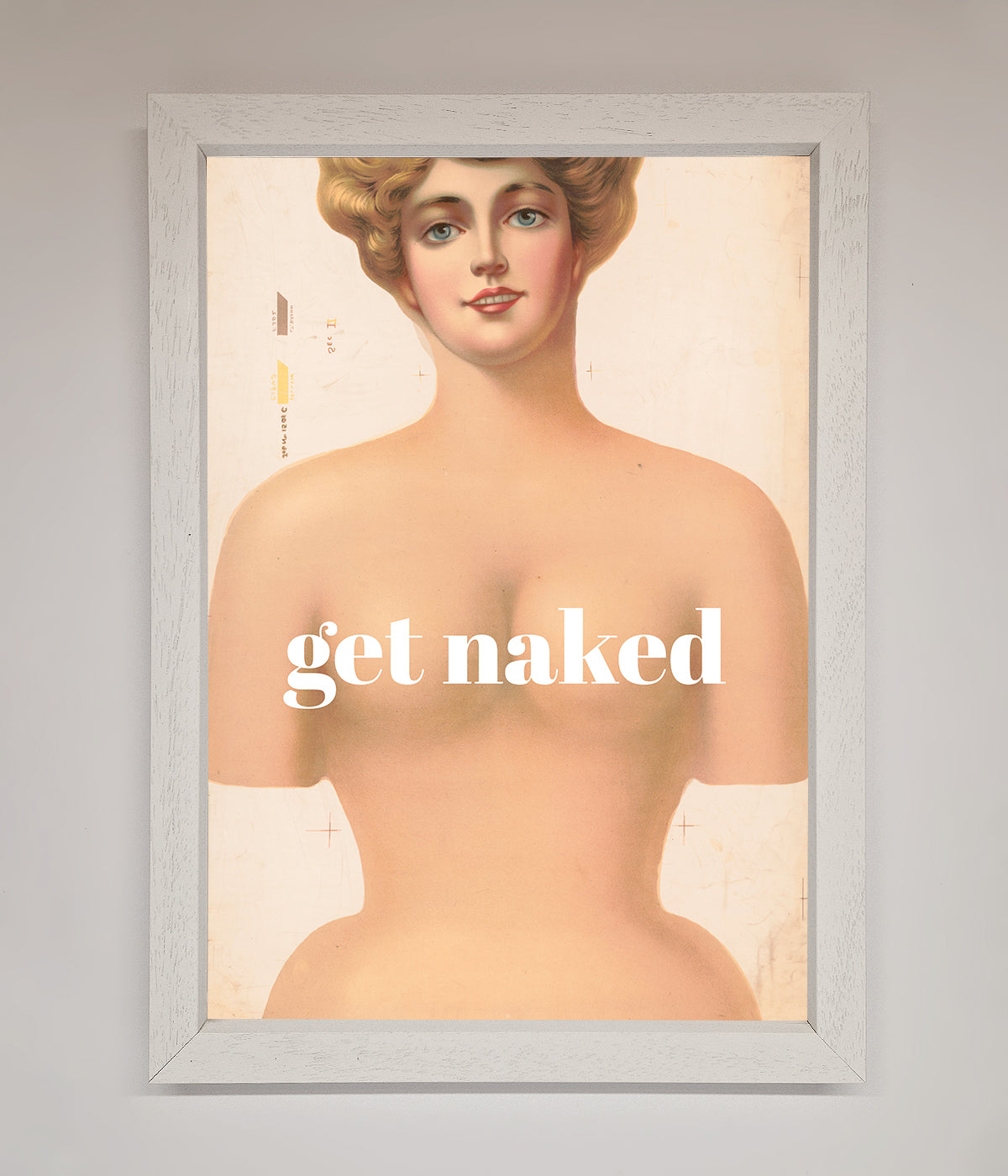 Get Naked Framed Poster print