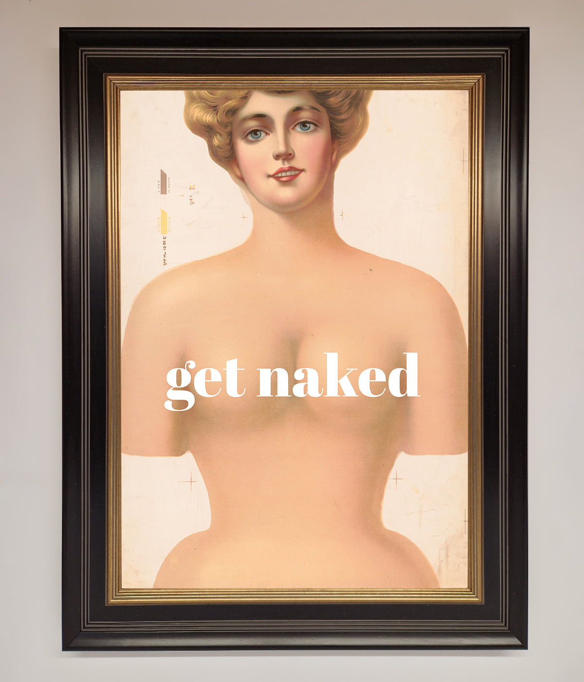 Get Naked Framed Poster print