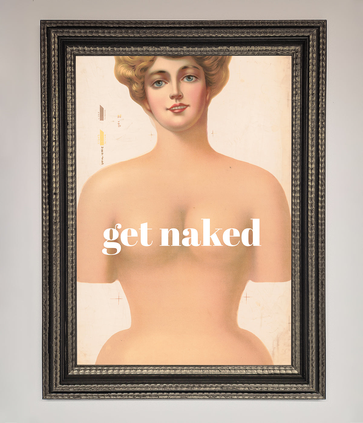 Get Naked Framed Poster print