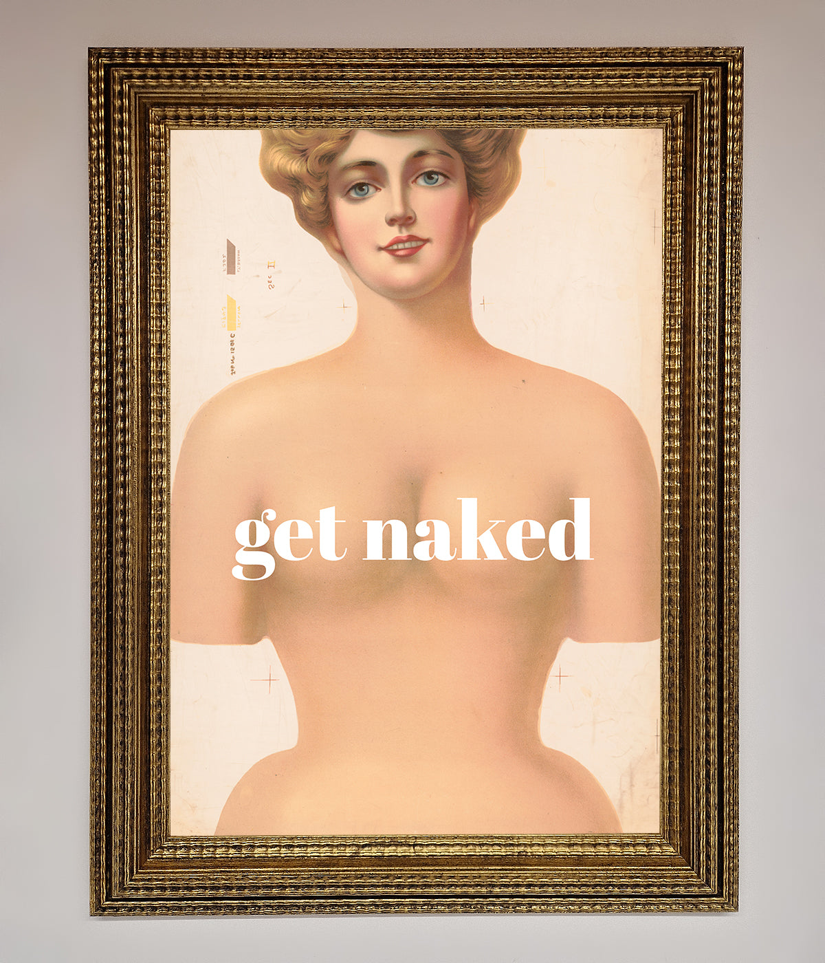 Get Naked Framed Poster print