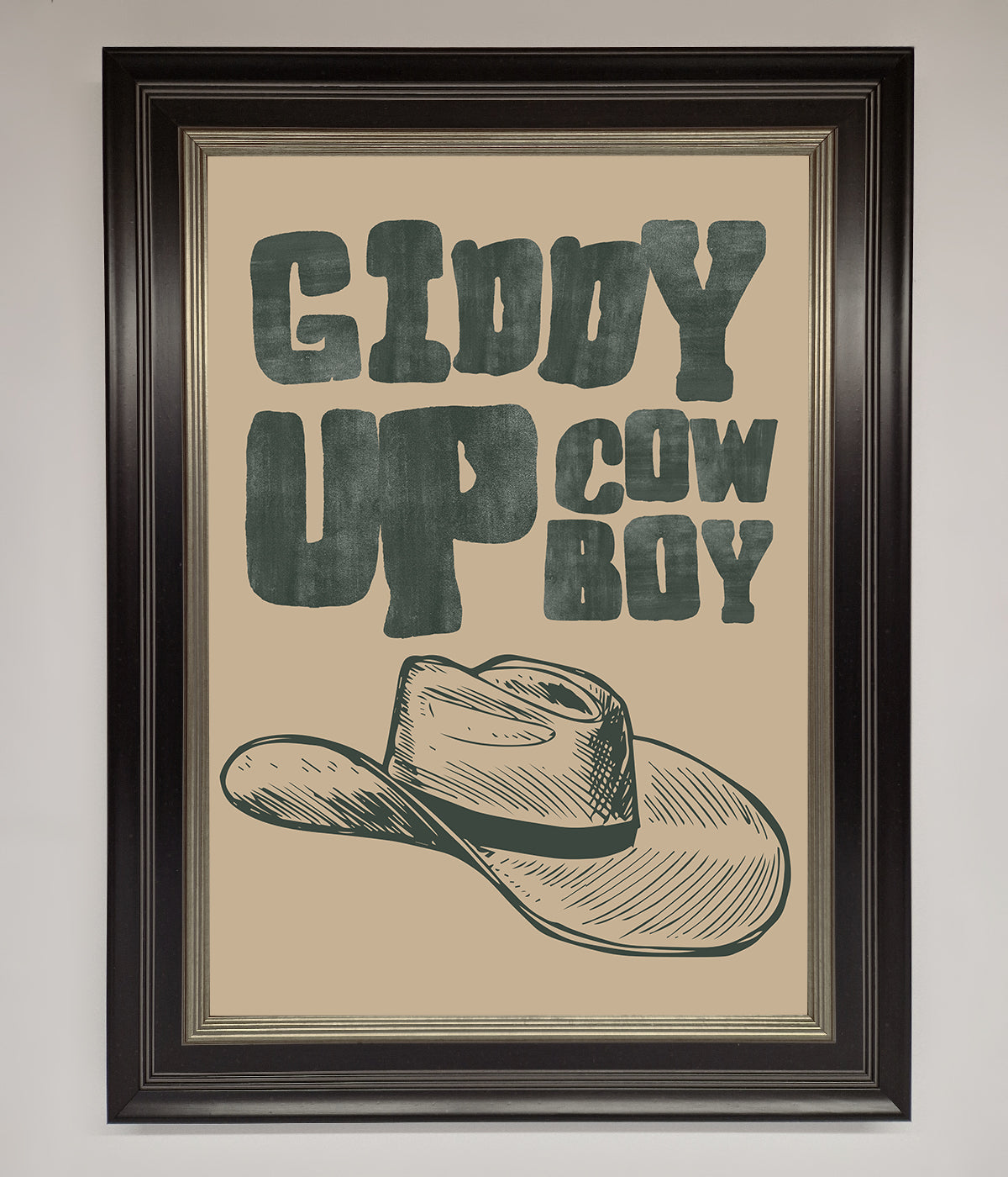 Giddy Up Framed Poster print