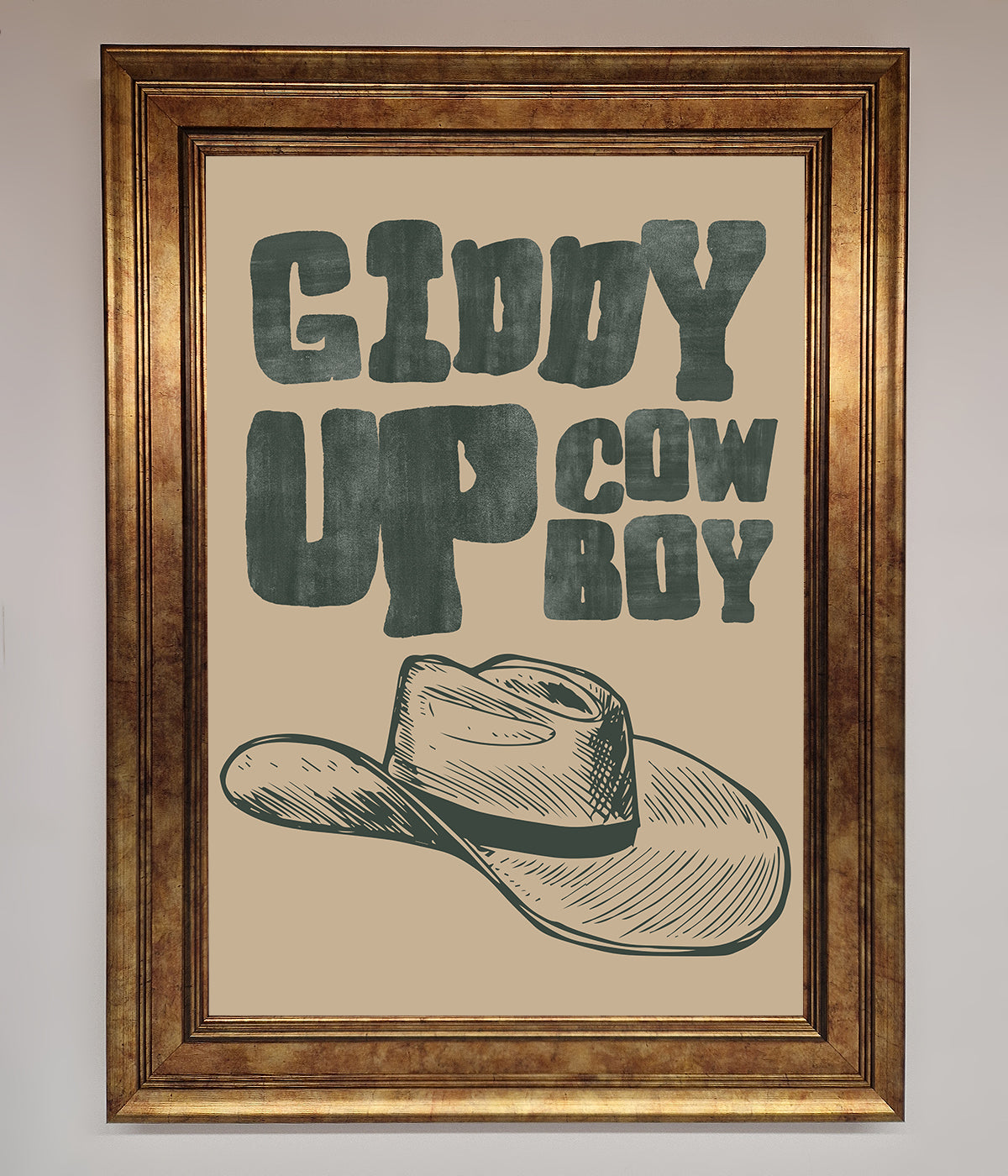 Giddy Up Framed Poster print