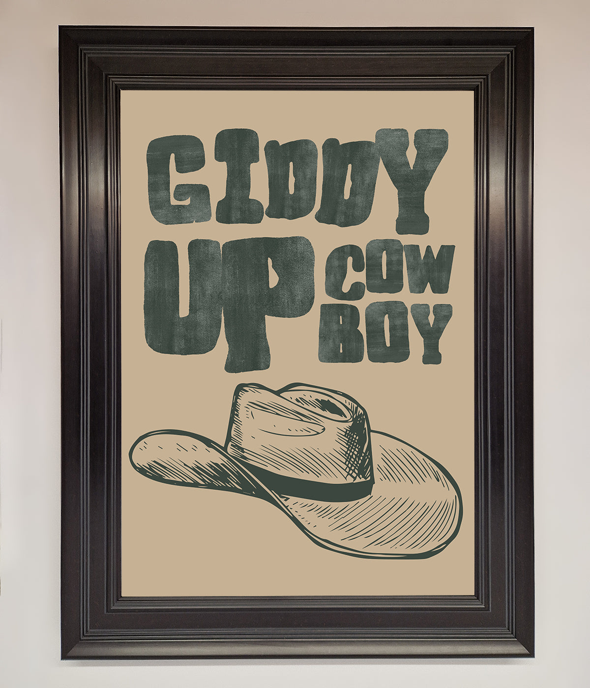 Giddy Up Framed Poster print