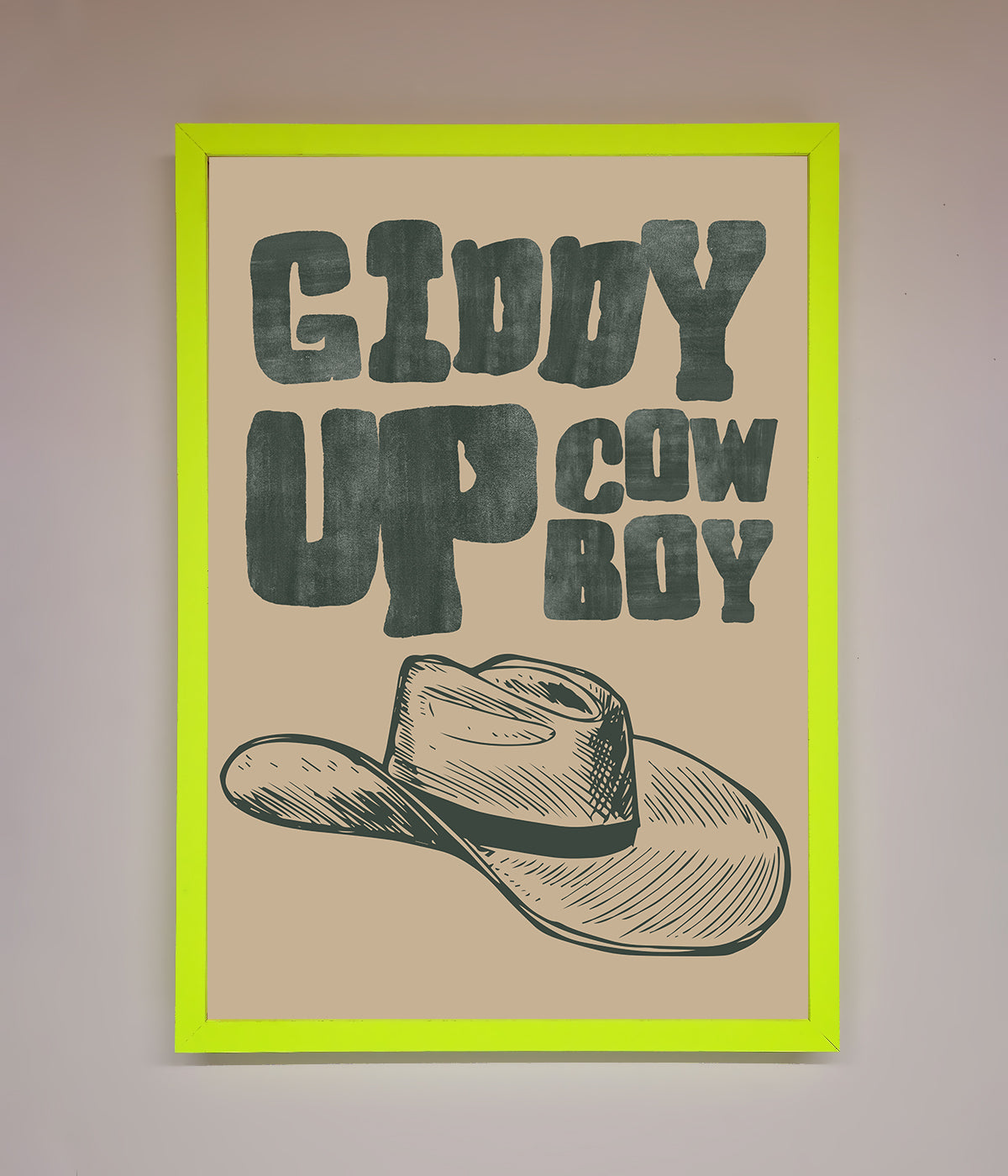 Giddy Up Framed Poster print