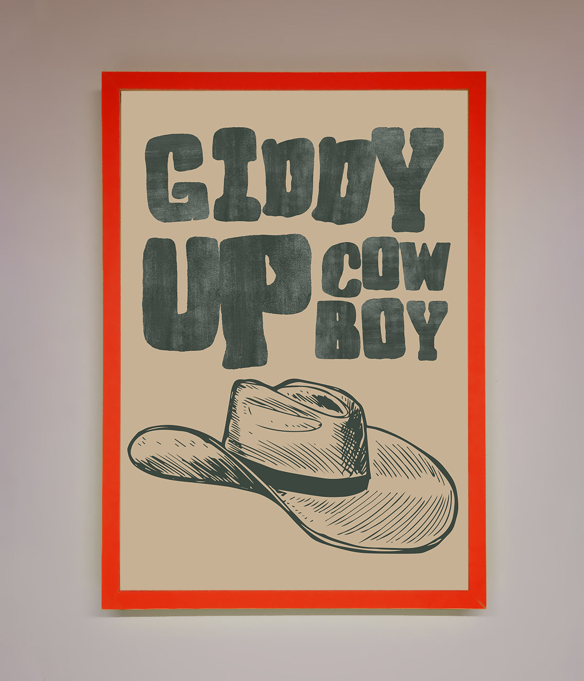 Giddy Up Framed Poster print