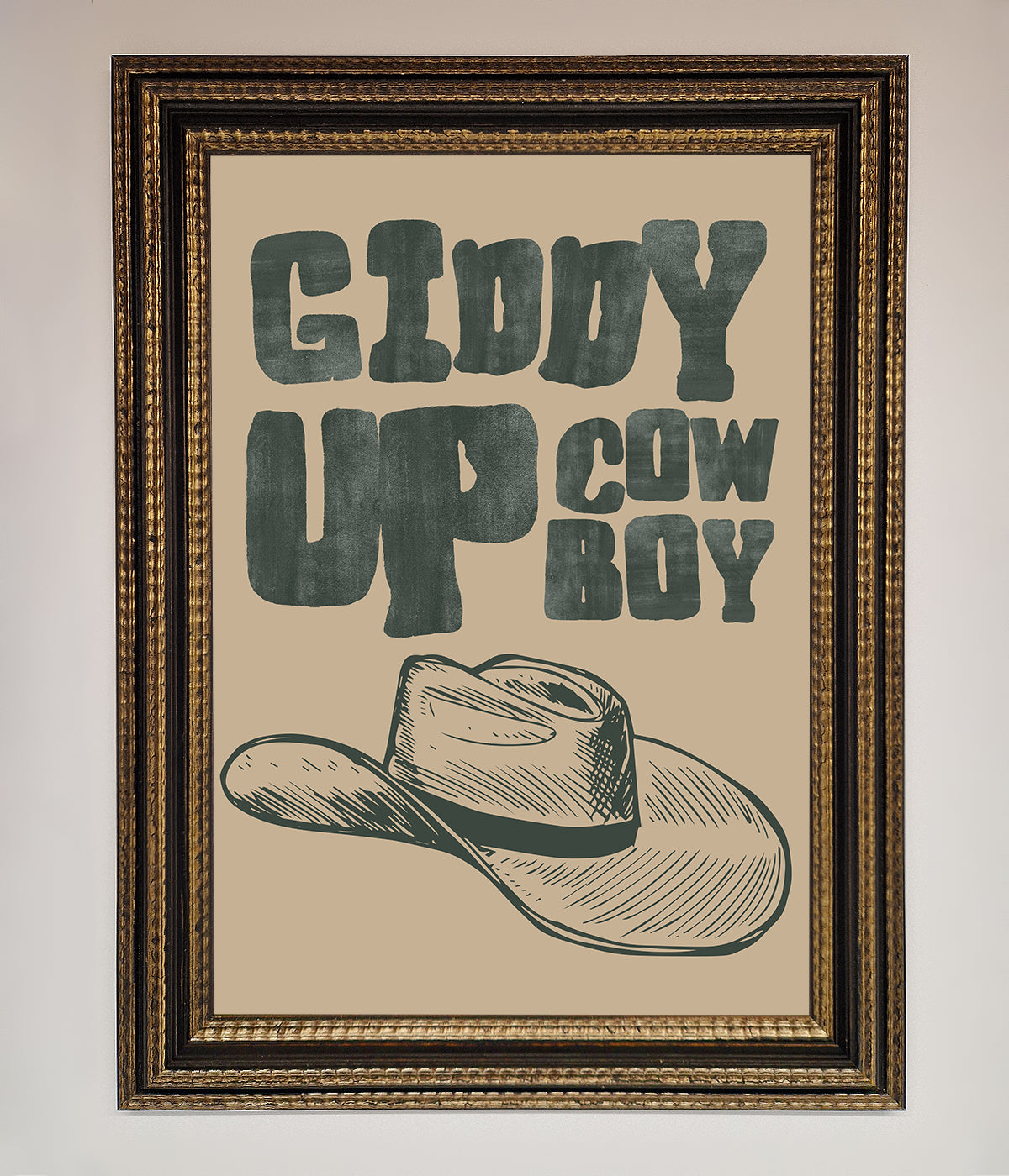 Giddy Up Framed Poster print