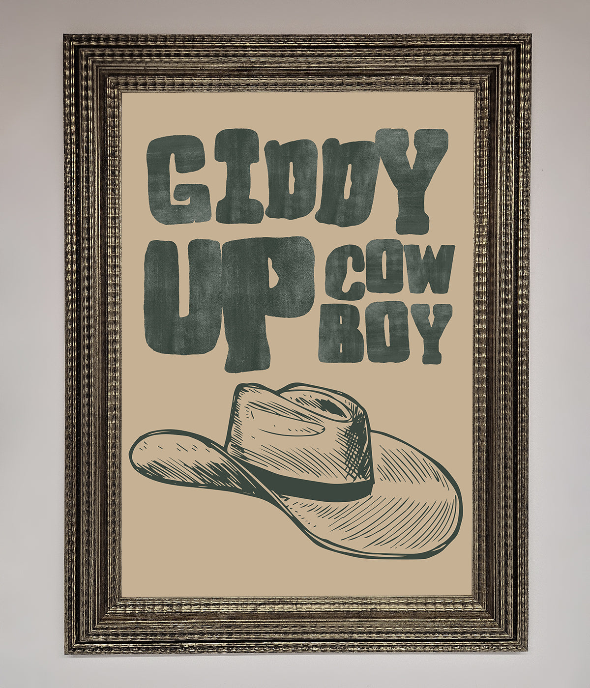 Giddy Up Framed Poster print