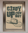 Giddy Up Framed Poster print