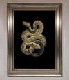 Golden Serpent Framed Wall Art print