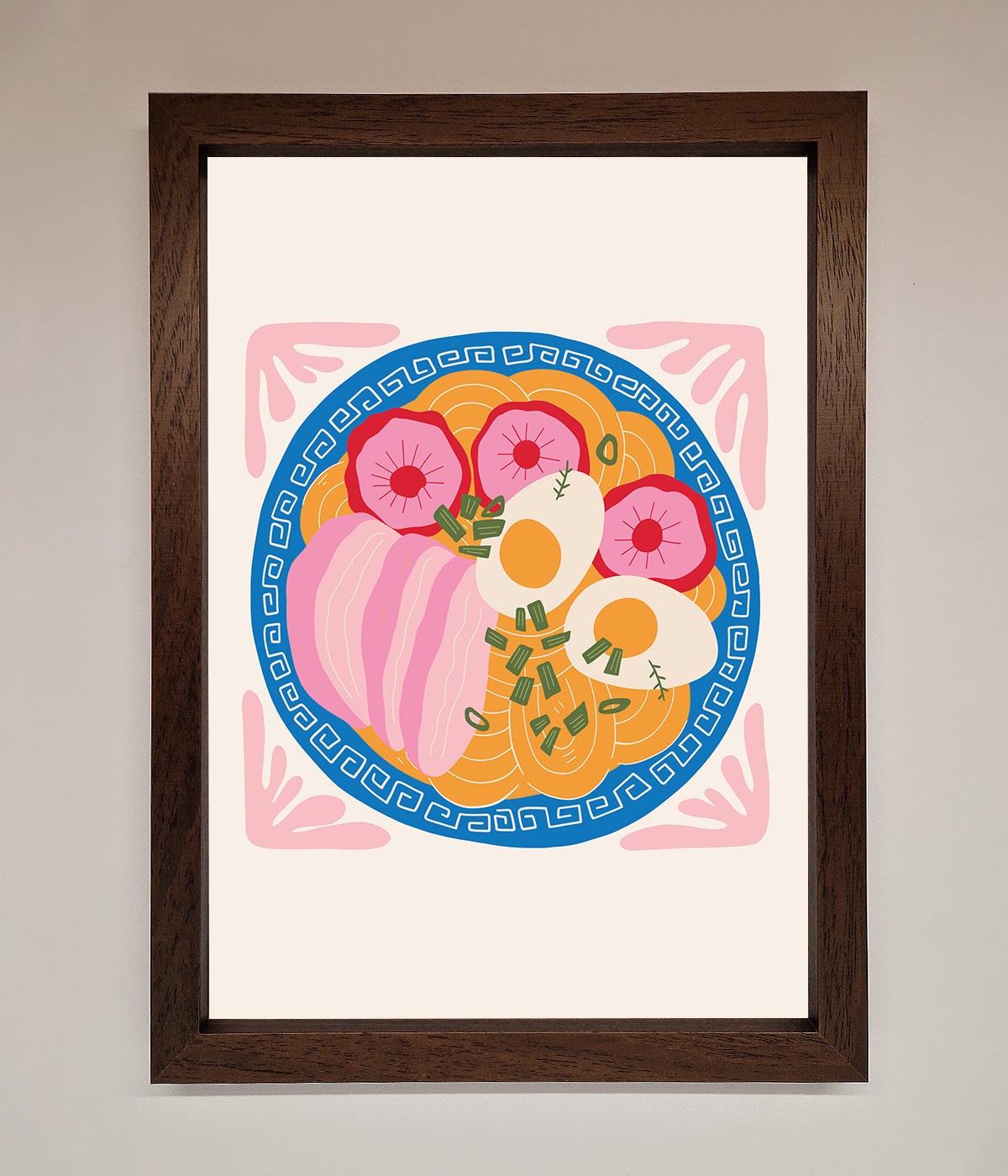 Greek Breakfast Framed Poster print