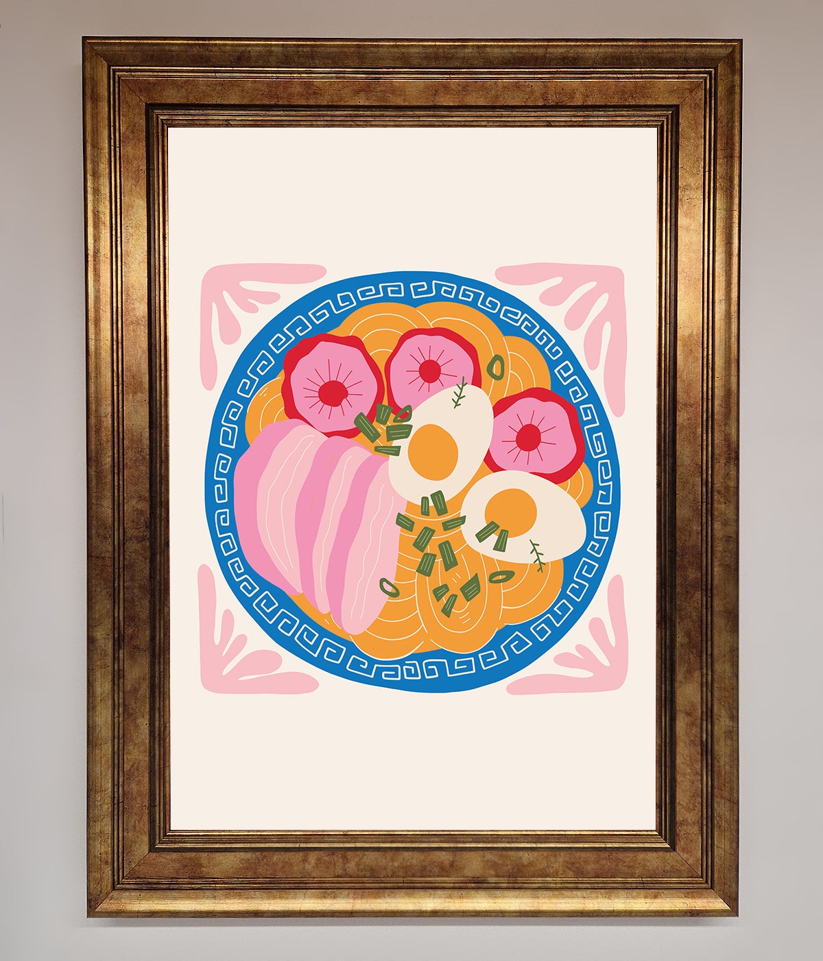 Greek Breakfast Framed Poster print