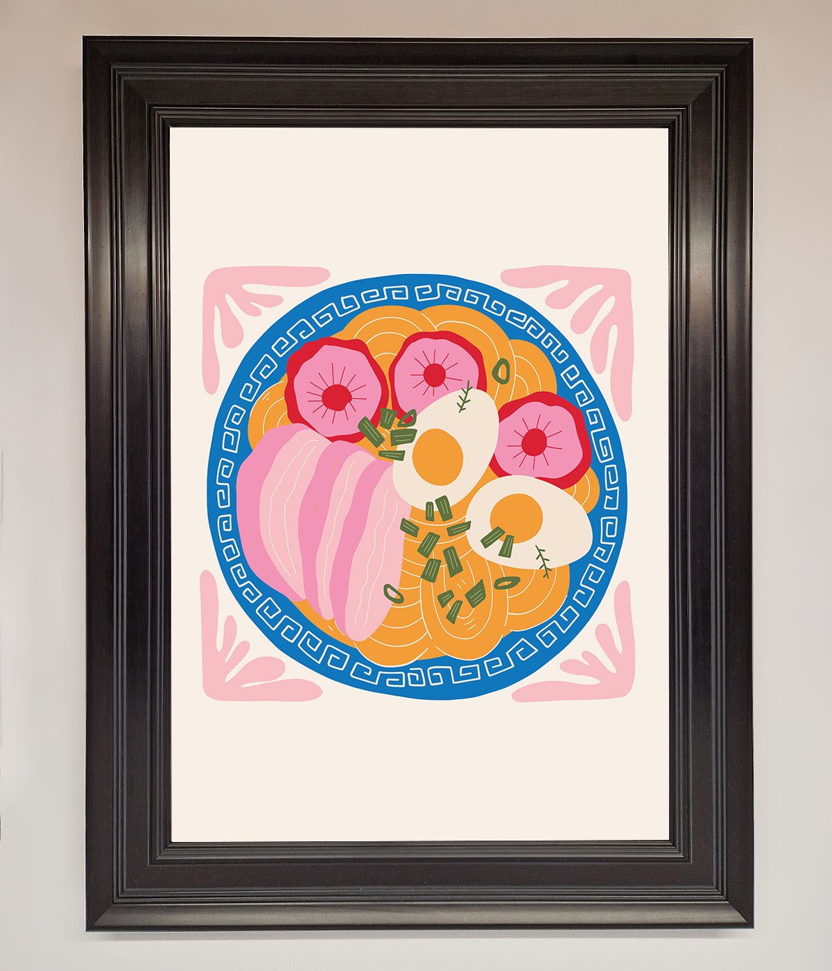 Greek Breakfast Framed Poster print